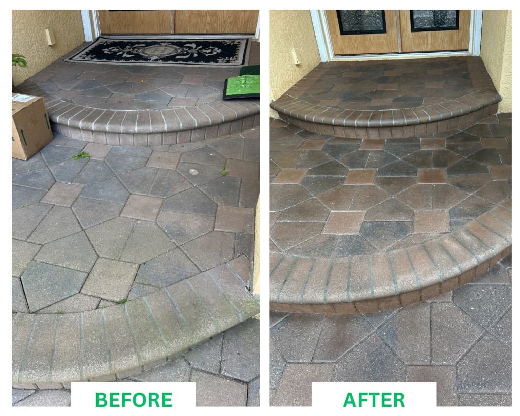 Paver Entry Steps Restoration